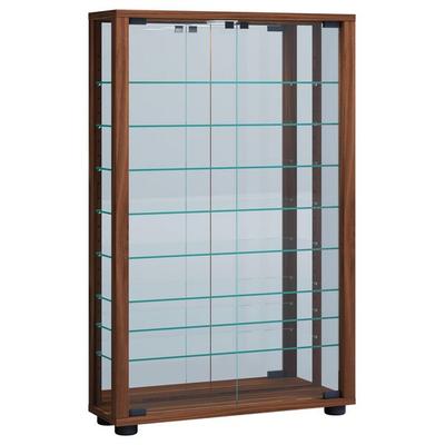 Glas Stand Vitrine Sammelvitrine Lumo Mini Spiegel