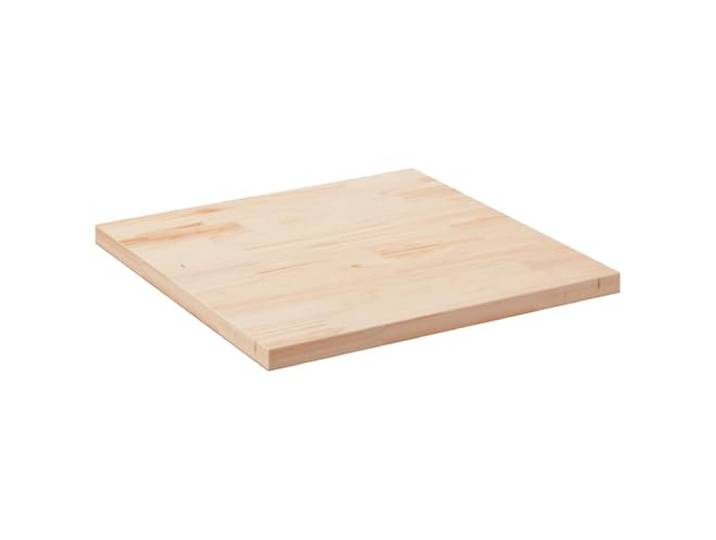 POUFGDR Tischplatte, 90 x 90 x 2,5 cm, massives Kiefernholz Rohholz, unbehandelt, abgerundete Kanten, für Restaurant, Café, Couchtisch oder Bar