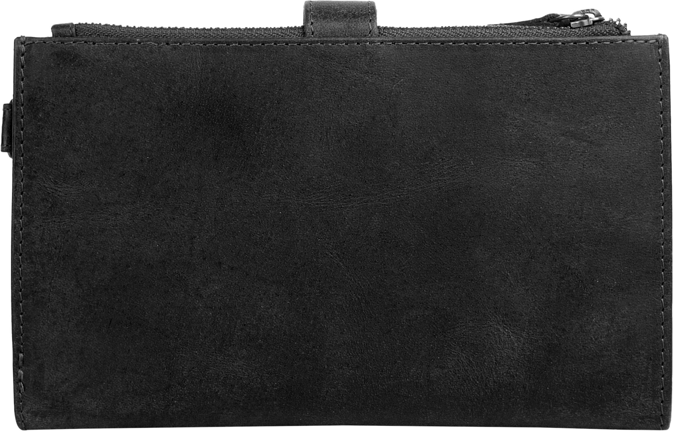 Geldbörse SANSIBAR "SANSIBAR Damen SANSIBAR SYLT echt Leder", Damen, schwarz, Leder, Kleinlederwaren Geldbörse, echt Leder