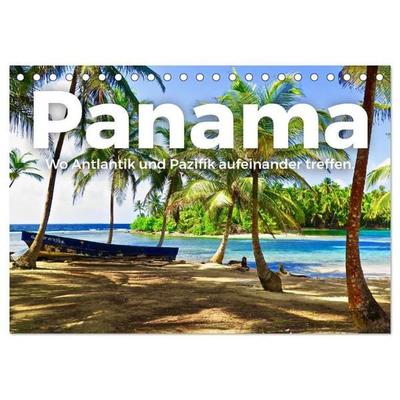 Panama - Wo Atlantik und Pazifik aufeinander treffen. (Tischkalender 2027 DIN A5 quer), CALVENDO Monatskalender