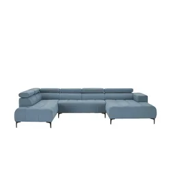 switch Wohnlandschaft  Caro , blau , Maße (cm): B: 350 H: 81 T: 214.0