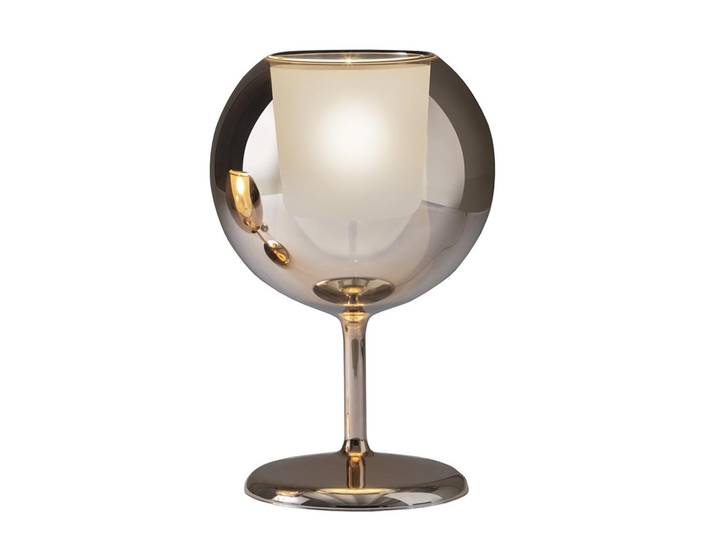 PENTA LIGHT lampe de table GLO (Large / Or rose - Verre miroir)