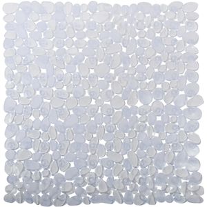 MSV Duschmatte 140176, 54 x 54 cm, Kunststoff, rutschfest, mit Saugnäpfen, transparent