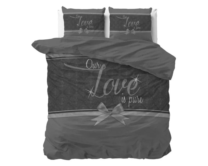 Sleeptime Pure Love beddengoed grijs 240 x 200/220 cm