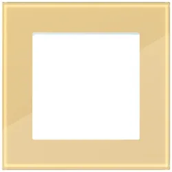 Hager WAD8100X01 Rahmen 1fach, A.8, gilded glass, Hochglanzglas