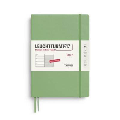 Wochenkalender & Notizbuch Composition (B5) 2027, Salbei, Deutsch
