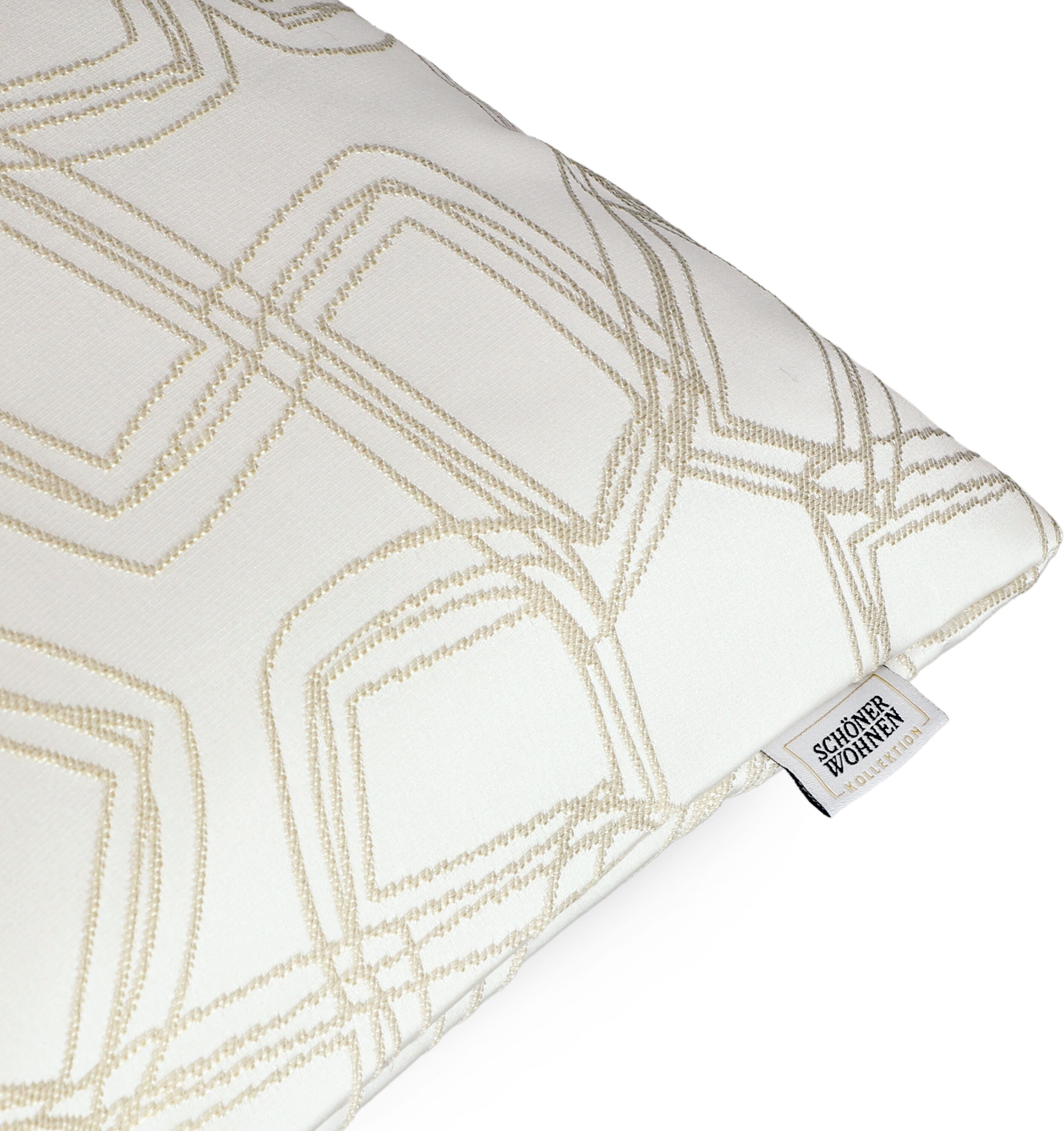 Dekokissen "Turn", beige (natur), B:58cm L:38cm, Obermaterial: 100% Polyester, SCHÖNER WOHNEN-KOLLEKTION, Dekokissen_Sitzkissen_Kissenhüllen, Dekokissen, mit seidigem Charakter natur B/L: 58cm x 38cm, 1 Stk.