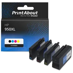 Druckerpatrone kompitabel mit HP 950/951XL (C2P43AE) - 4 Farben - hoher Kapazität - Multipack
