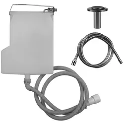 Gessi Securflex-Schlauchdurchführung für Montage Wannenrand, Rosette Inciso, 735, 01814031, Farbe: Chrom