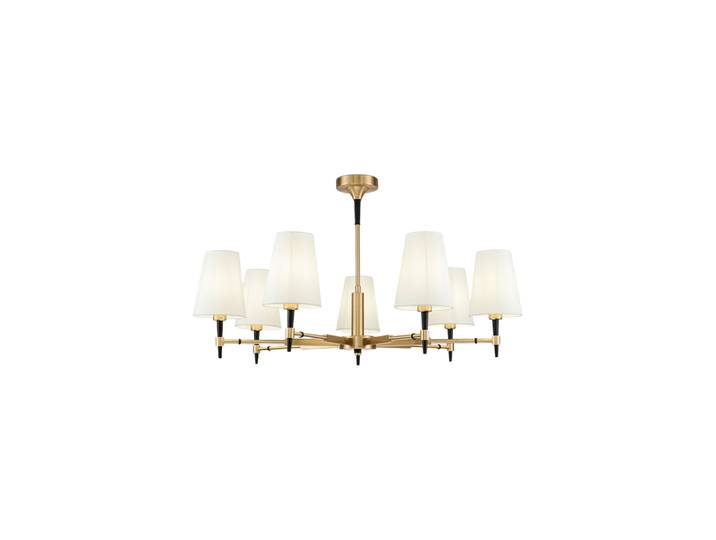 Design Kronleuchter „Zaragoza“ Weiss, Gold Maytoni