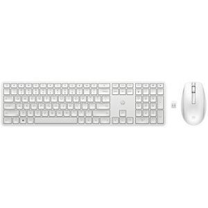 HP Tastatur 655 Wireless Mouse & Keyboard, 860P8AA, mit Funkmaus, desinfizierbar, USB, weiß