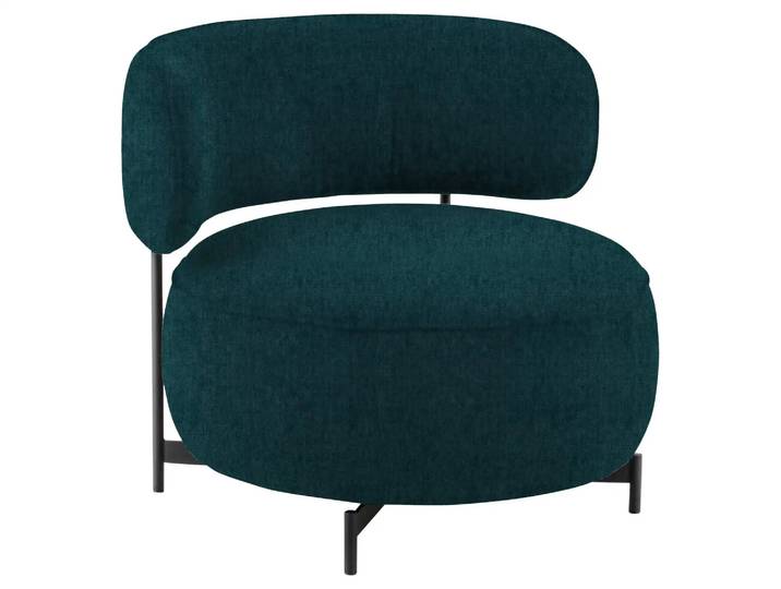 Sessel 8170 Basic Drehbar D: 88 cm Himolla / Farbe: Petrol / Material: Stoff Basic