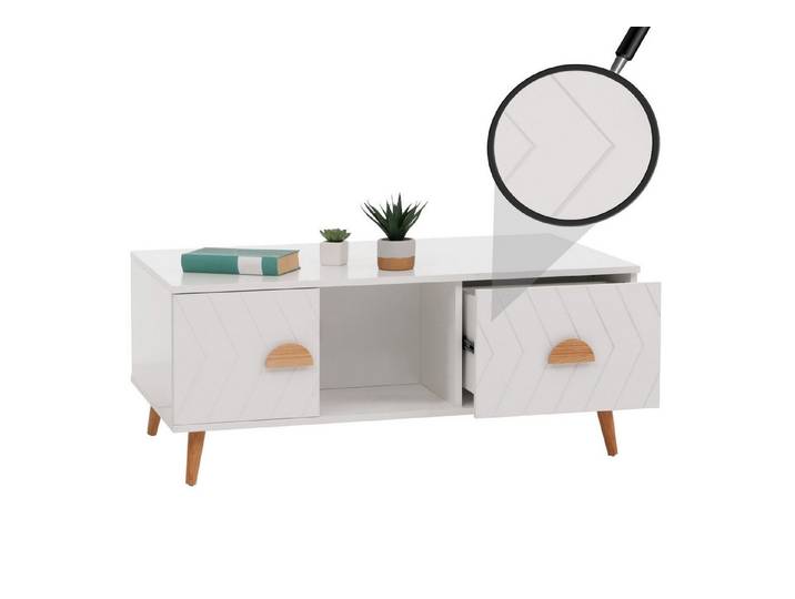 MCW Couchtisch MCW-N89-C, Oberfläche mit Melamin-Beschichtung besonders kratzfest, wasserfest