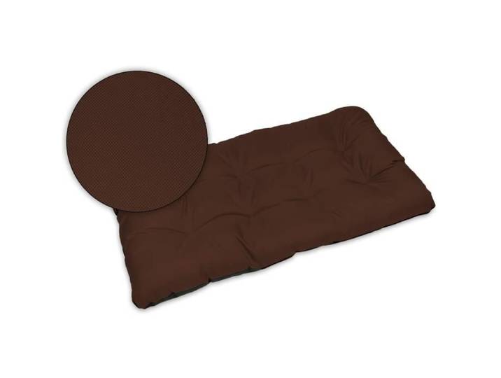 SuperKissen24 Coussin Dossier pour Palette Canapé 120x80 cm - Intérieur-Extérieur - imperméable - Marron