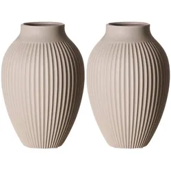 VASEN Alsta Beige 23 cm 2er Set