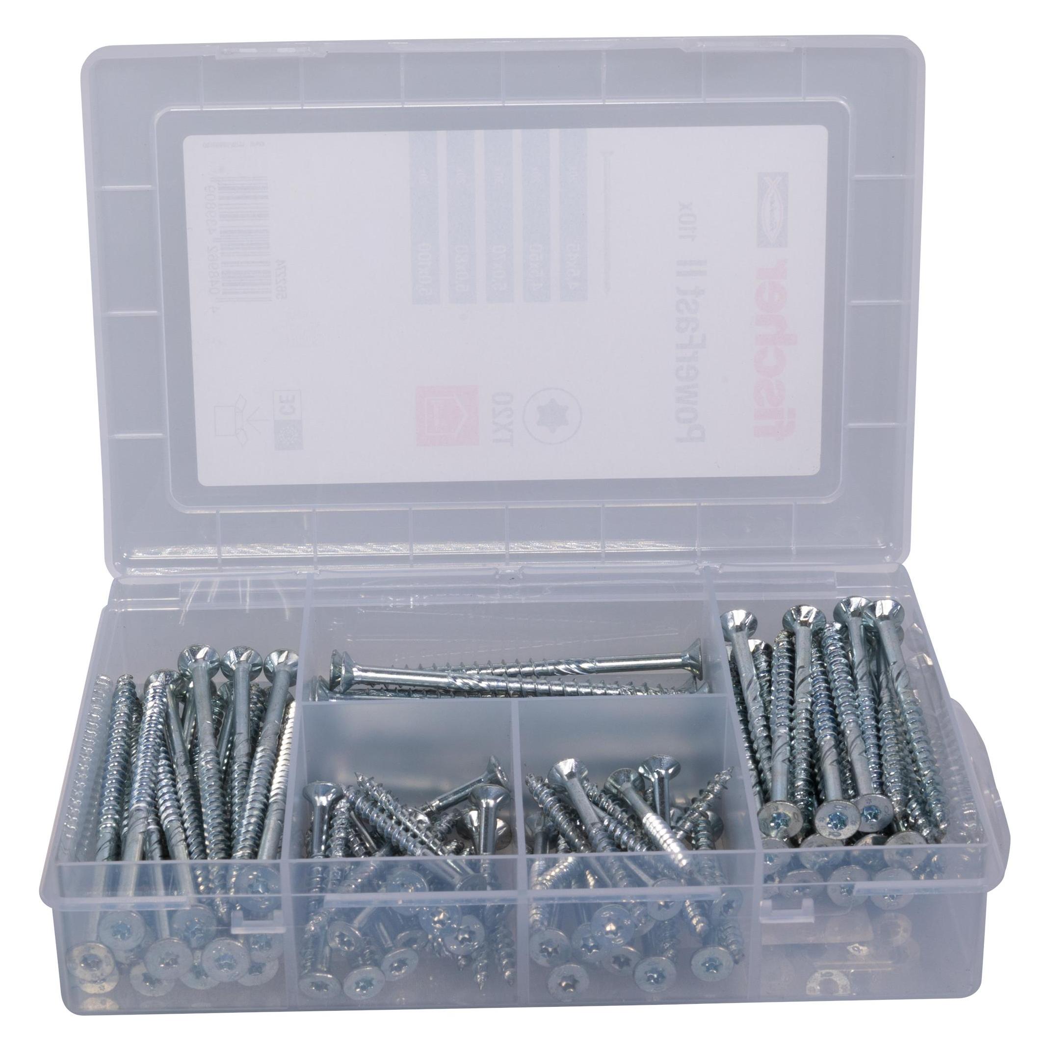 Fischer Meisterbox PowerFast II SK TG TX (110 Schrauben pro Stück) (562274)