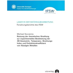 Nutzung der thermischen Strahlung zur experimentellen Bestimmung der 3D-Geometrie, Temperatur, Brech, Fachbücher