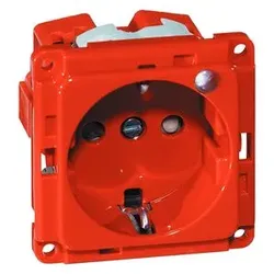 Peha - Steckdose SCHUKO Einbau orange, Kontrolllicht