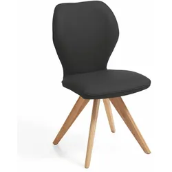 Stuhl Colorado Leder Schwarz