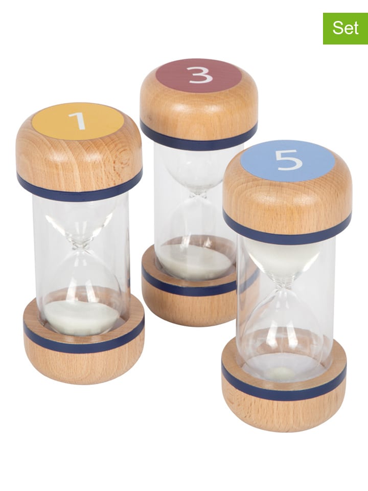 small foot 3er-Set: Sanduhren "Educate" - ab 3 Jahren - onesize