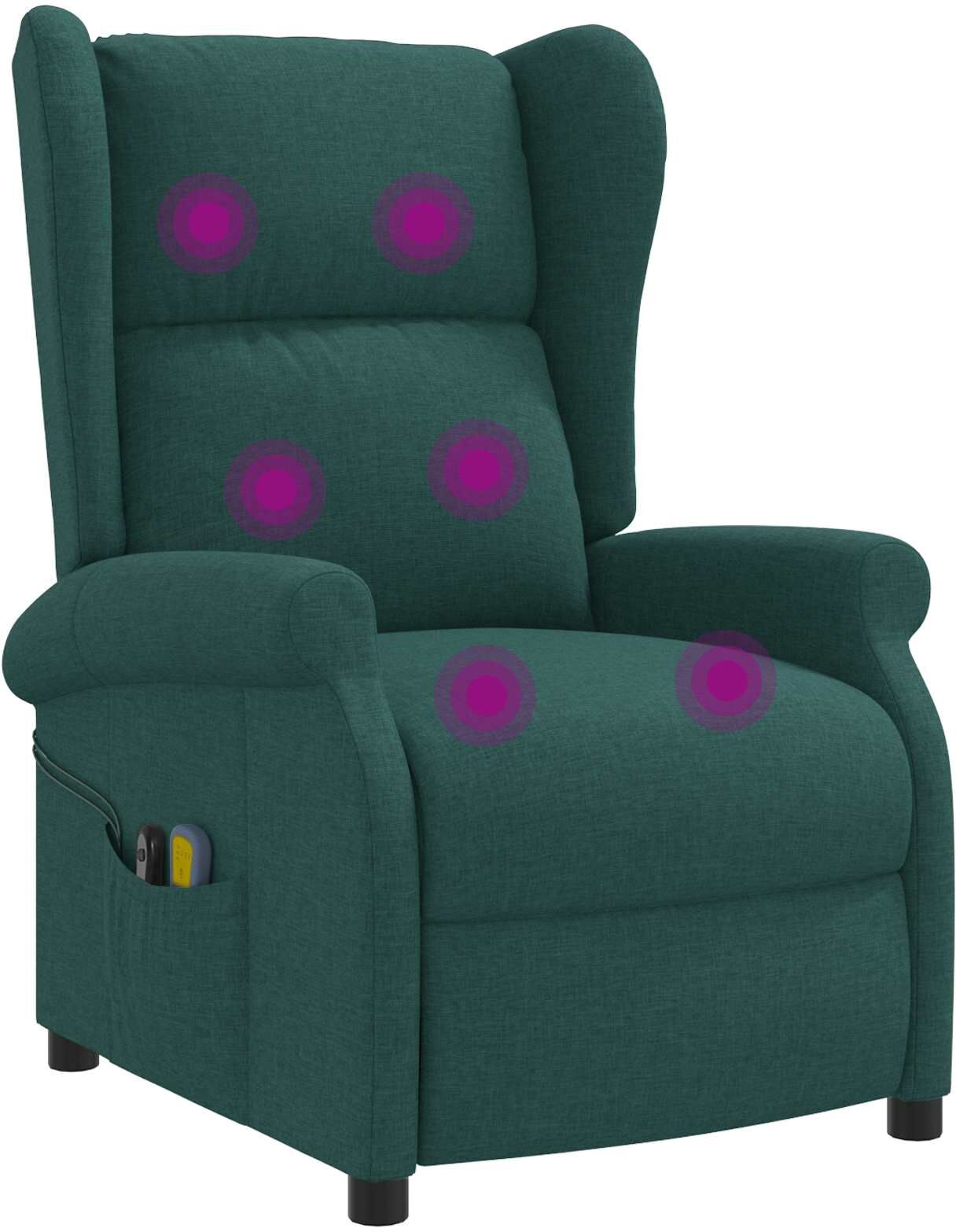 vidaXL Vert foncé Tissu