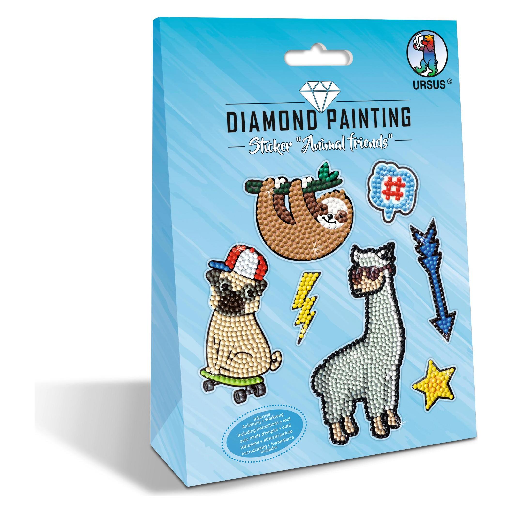 Ursus Motivsticker Diamond Painting Animal (7 Sticker) (43500005)