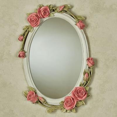 Touch of Class Pink Rose Melody Wall Mirror , Pink