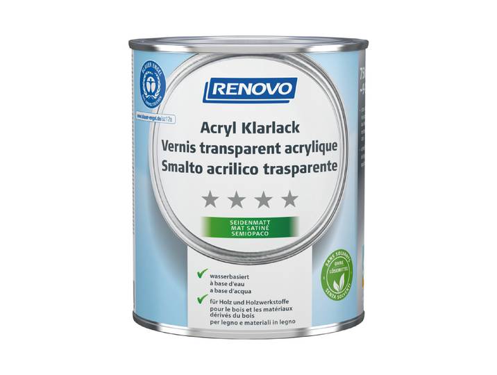 Renovo Acryl Klarlack Seidenmatt 750 ml