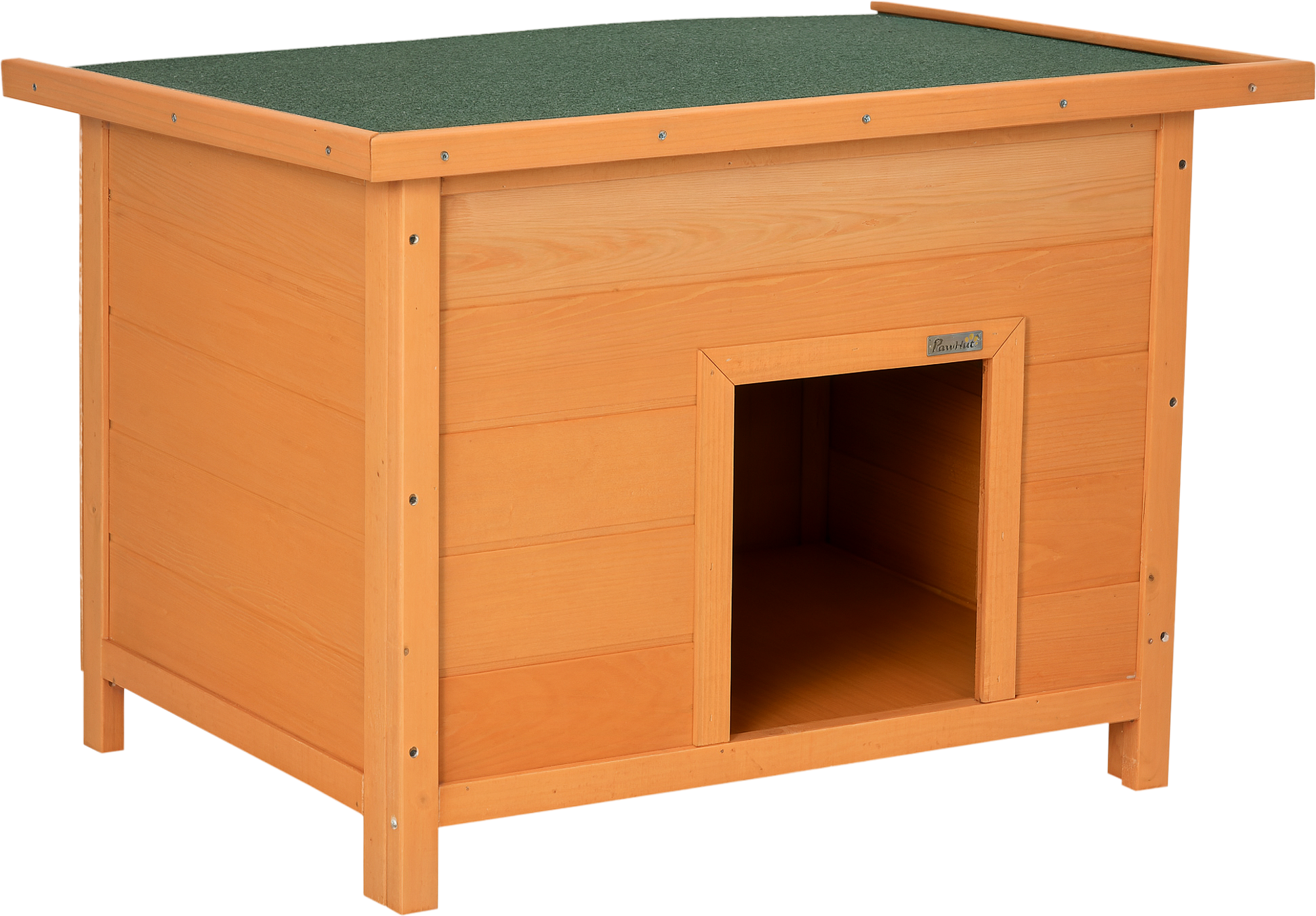 Pawhut Cuccia per Cani Impermeabile da Esterno in Legno di Abete, 82 x 58 x 58cm Aosom