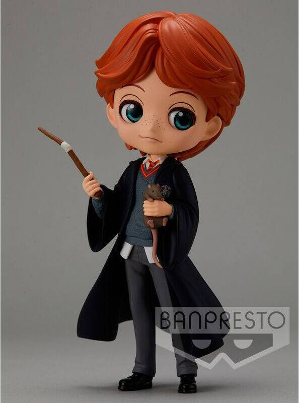 Banpresto Harry Potter Ron Wemel met Scabbers Q Posket miniatuurfiguur, 14 cm, BANPBP16650P