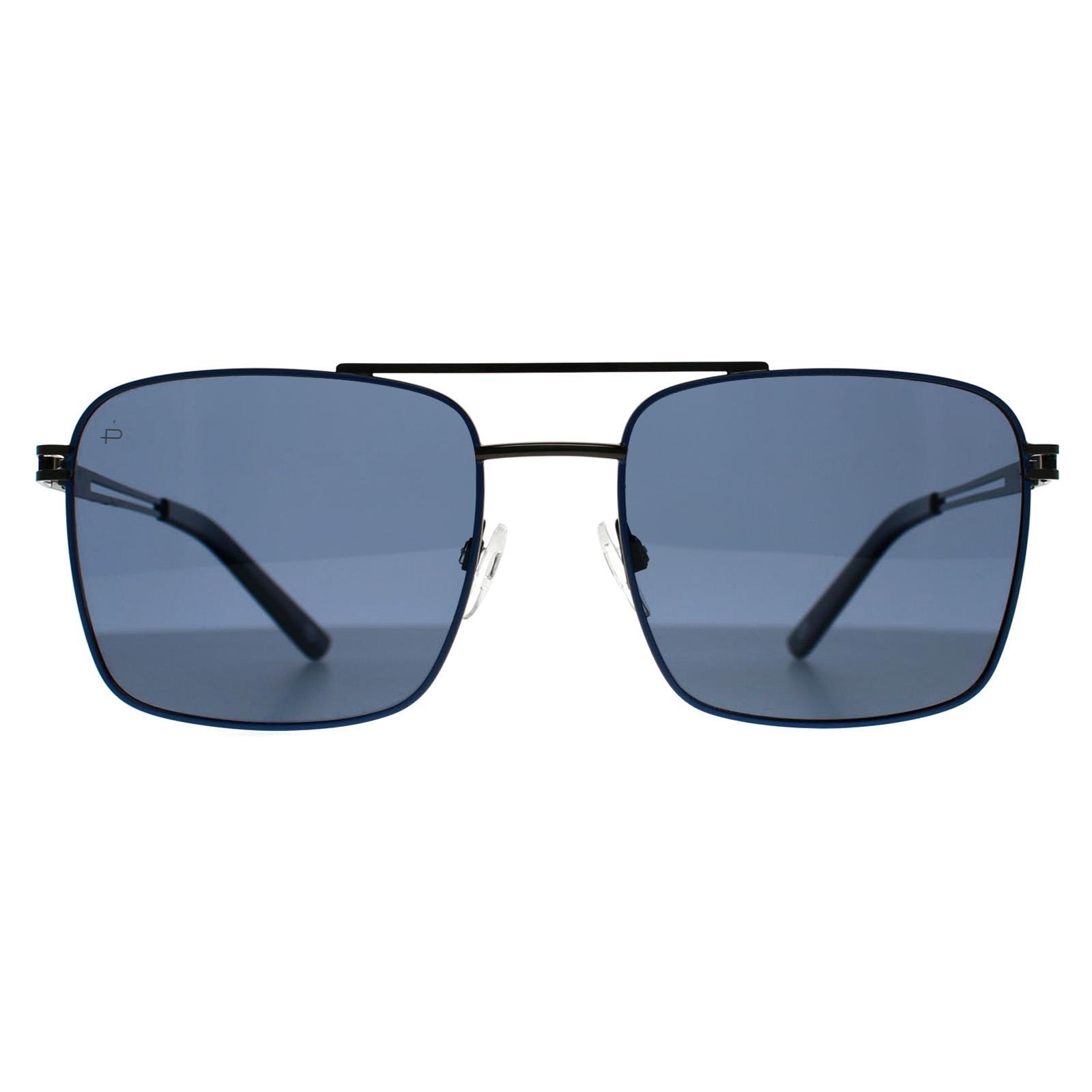 Prive Revaux Future gunmetal blauwe zonnebril