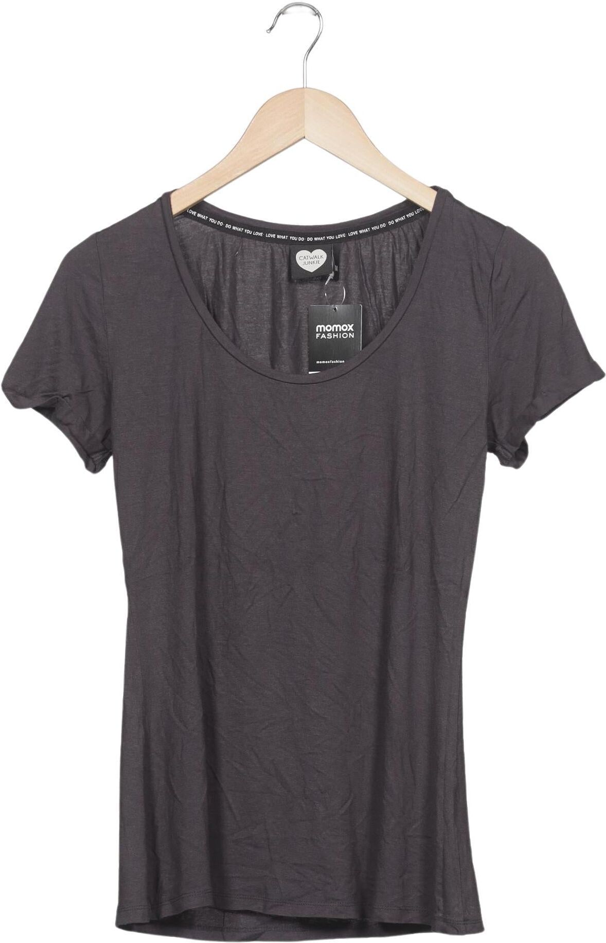 Catwalk Junkie Damen T-Shirt, Grau, Gr. M, Viskose / Elasthan - Second Hand