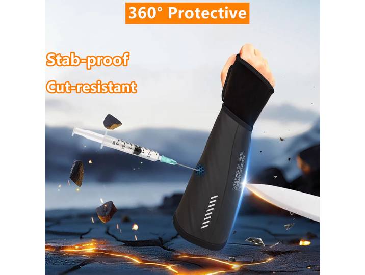 1 Paire de Manchons de Protection Souples Anti-Coupures et Anti-Perforations pour Bras, Avant-Bras et Coudes – Équipement de Sécurité et de Protection