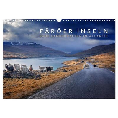 Färöer Inseln - Raue Landschaften im Atlantik (Wandkalender 2027 DIN A3 quer), CALVENDO Monatskalender