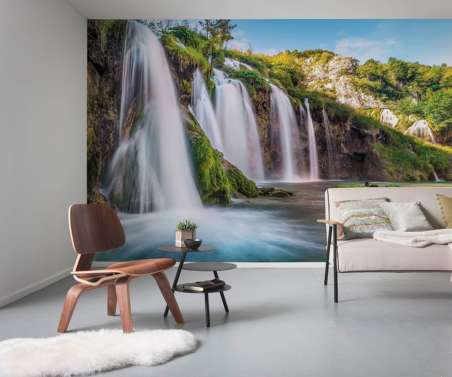 home24 Vliesbehang Downfall Mural B: 368 cm, H: 248 cm
