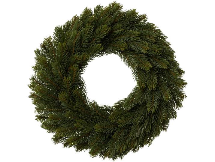 Dekokranz CREATIV DECO Weihnachtsdeko , grün, Ø:50cm, Kunststoff, Dekokränze, Dekokranz, 87 Tannenspitzen