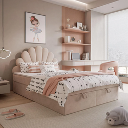 KONTINENTALBETT ASHLEY II mit Federkernmatratze 180x200 cm, Stoff: French Velvet 673, Topper: ja
