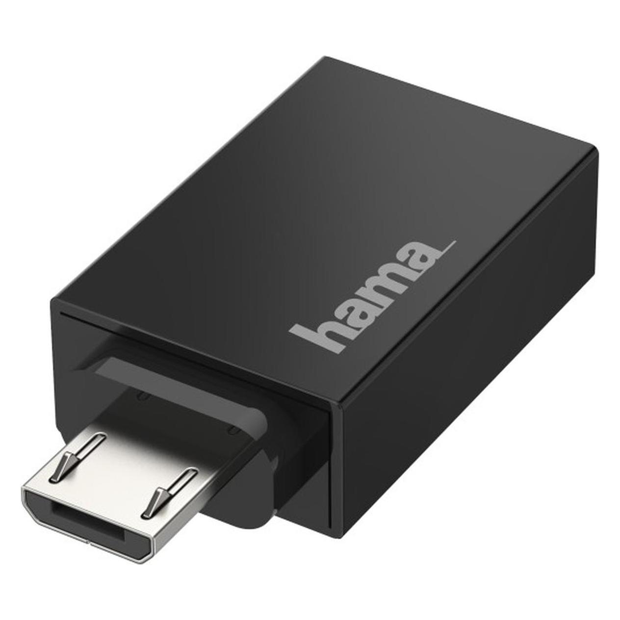 Hama USB-Adapter Micro-USB Type A (M) bis USB Typ A (W) (Micro USB, USB-A) (00200307)