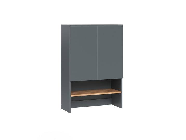 Vicco Waschmaschinenschrank Viktor Anthrazit/Goldkraft Eiche 68 x 100.4 cm, Anthrazit, Eichefarben, Rechteckig, 68x100.4x29 cm, Waschküche, Waschmaschinenschrank