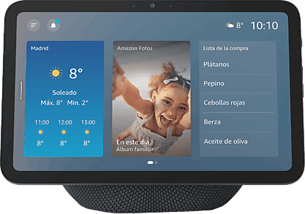 Altavoz inteligente - Amazon Echo Show 8, Pantalla Táctil HD 8,7", Cámara de 13MP, Audio Espacial, Graphite