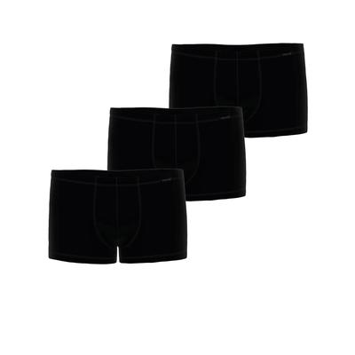 Retro Boxer AMMANN "3er Pack Retro Short Day Modern / Micro Modal", Herren, Gr. M, schwarz, Single Jersey, Obermaterial: 93% Modal CMD. 7% Elasthan EL., Unterhosen
