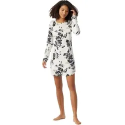 Schiesser Contemporary Nightwear Interlock Shirt Weiß/Schwarz 40 Damen