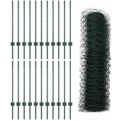 vidaXL, Gartenzaun, Heinsenhof (3,6 cm Maschenbreite)