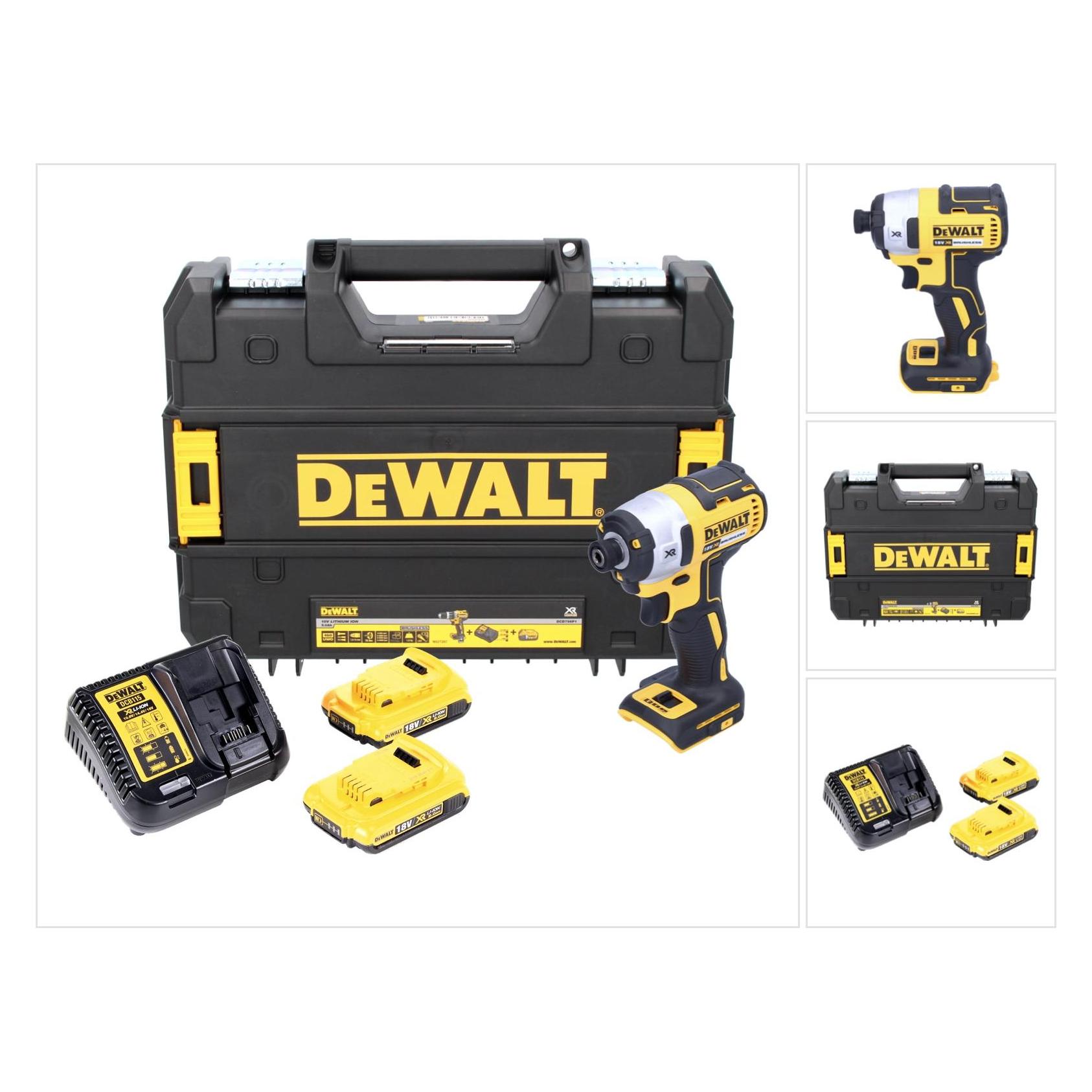 DeWalt DCF 887 D2 Akku Schlagschrauber 18V 205Nm 1/4" Brushless + 2x Akku 2,0Ah + Schnellladegerät + (Schlagschrauber) (16655649)