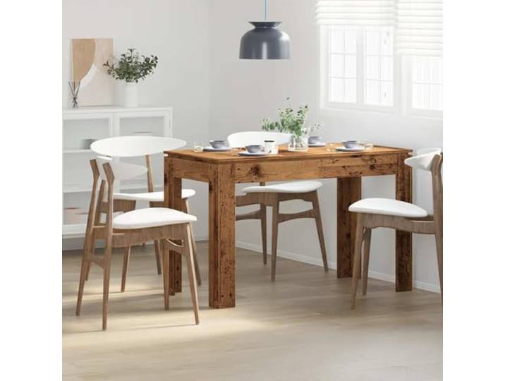 HEFZGDB Esstisch Altholz-Optik 120x60x76 cm Holzwerkstoff Küchentisch Esszimmertisch minimalistisch robust