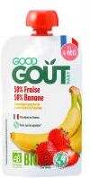Good Goût Fraise Banane 120 g - Gourde 120 g