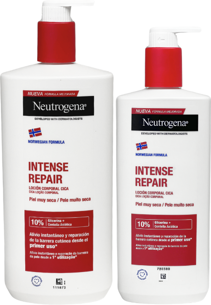 Neutrogena Intense Repair Loção Cica Pack 750ml + 400ml