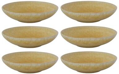 Storied Home "Stoneware Low Bowls, Reactive Glaze - 8.5""L x 8.5""W x 2.5""H"