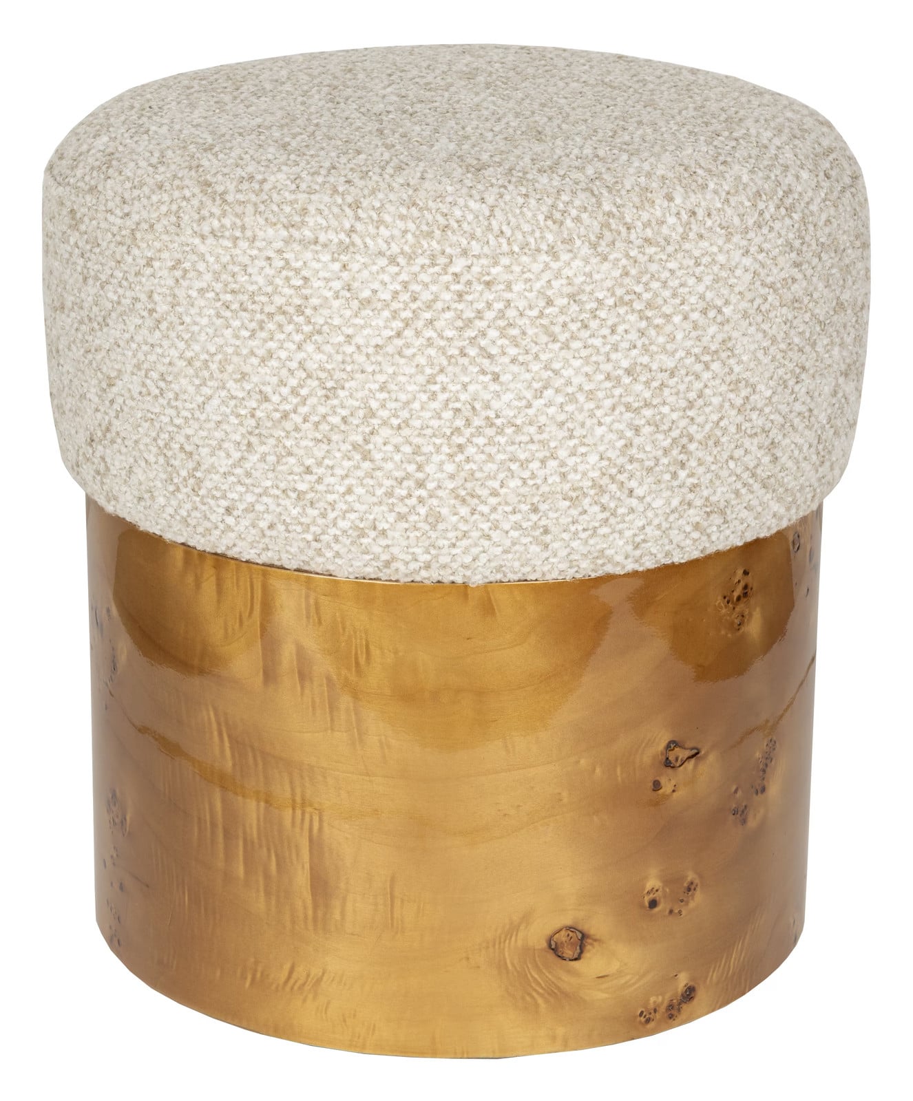 Dutchbone Krukje Burlin van Eucalyptushout en Stof - Beige
