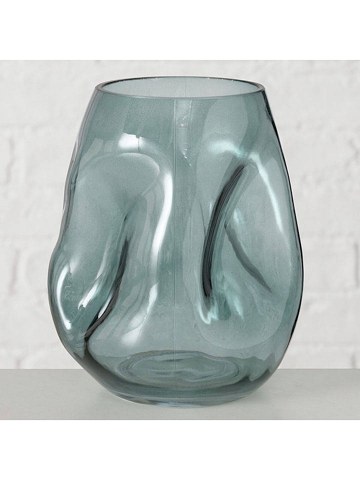 Boltze Vase ''Lojin'' in Grün - (H)17,3 x Ø 14 cm - onesize